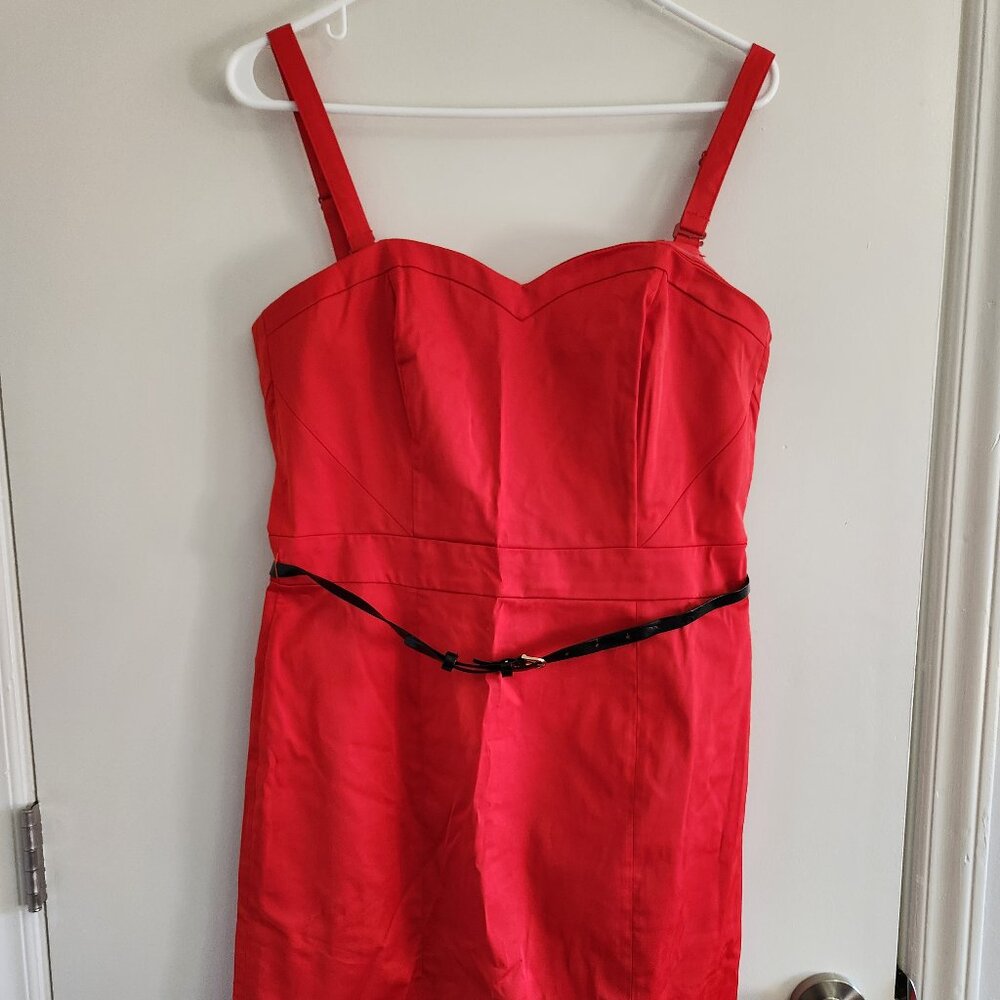 Cherry red mini dress